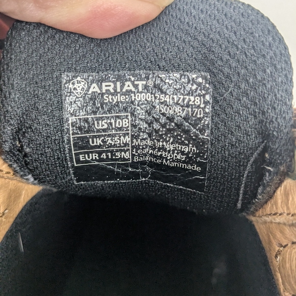 Ariat Canyon Work Brown Boots Western Ranch Casual Round Toe Women Sz 10B - Picture 10 of 12